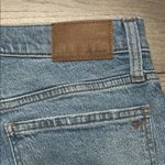Madewell  The Slim Boy Jean Mid Rise Distressed Stretch Blue Jeans Size 26 Photo 5