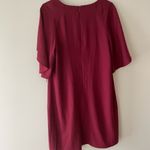 H by Halston  Maroon Casual Shift Dress Size 8 Photo 6