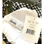 ANDIE Swim String Bikini Top Black and White Gingham Check M NWT Photo 5