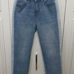 PacSun  Women's Mid Rise Cropped Distressed Mom Jeans Blue‎ Size 25 Photo 0