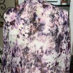 Soft Surroundings  Purple Pink Belted Fringe Light Coverup Kimono Cardigan 2X Photo 6
