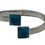 NEW Real Simple fashion silver and turquoise adjustable bracelet Blue Photo 3