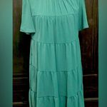 SheIn Green Lined dress - Size Large Photo 0