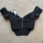 Pretty Little Thing  Top Corset Black Crop Photo 1