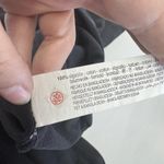 ZARA ‎ Shirt Dress Womens Medium Black Side Slit Short Sleeve Midi Length Casual Photo 6