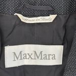 Max Mara Vintage 90s  Virgin Wool Blazer Sz 4 Gray Tweed Made in Italy Photo 3