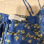 Saks 5th Avenue ASTR the Label Blue Floral Mini Dress Sz xS – Long Puff Sleeve milk maid Photo 7