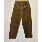 Habitual NWT Evie Barrel Leg Women's Corduroy Pants in Brown sz. 26 Photo 1