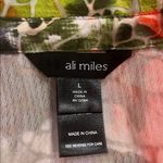 Ali Miles textured burnout multi color button front shirt top L Size L Photo 3