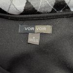 Voir Voir black/gray ponte argyle empire waist dress size 8 Photo 5