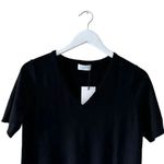 Paloma Black Merino Wool Crewneck Soft Luxury Short Sleeves Knit Top SZ MP #2050 Photo 1