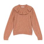 Doen Azaria Alpaca Blend Coral Sweater Womens XS Salmon Pink Orange NWT Photo 8