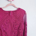 JS Collections Soutache Embroidered Midi Dress in Berry Photo 9