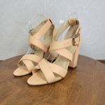 Shoes of Prey Womens Shoes Size 7.5 Nude Peach Strappy Open Toe Heel Sandals Tan Photo 5