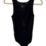 EXPRESS  Black Mesh Embellished Back Cut Out Bodysuit Size Women's XS Photo 0