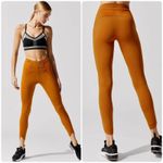 Nike  Dri Fit Womens Faux‎ Lace Western Tulip Hem Leggings Size M Burnt Sienna Photo 1