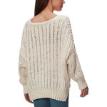 Free People Infinite V Neck Open Weave Knit Oversized Chunky Sweater Layer XS S Photo 2