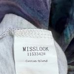 All over colorful print cutout cotton blend top size small Blue Photo 9