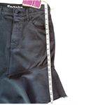 Mother Snacks Crinkle Cut Asymmetrical Denim Midi Skirt Black Size 27 NWT Photo 9
