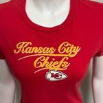 NFL Kansas City Chiefs Red Tee Shirt Size Medium Photo 1