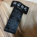 Bcbg paris Metallic Strapless Mini‎ Dress Womens Si Tan Size 8 Photo 1