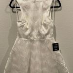 Lulus Antique White Sequin Sleeveless Open Back Mini Dress Photo 0