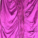 Chelsea & Theodore Women's Purple Asymmetrical Ruched Sleeveless Top Size Large Photo 3
