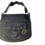 Betsey Johnson Betsy Johnson Vintage Black Vegan Leather Western Horseshoe Shoulder Bag Photo 2