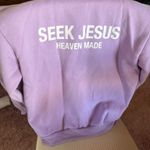Seek Jesus Lavender Hoodie Purple Size M Photo 3