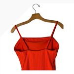 Solid & Striped Swimsuit Women Medium Orange Candy Red Gemma Rib Knit One Piece Photo 7