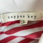 Copper Key  Red And White Striped Dress Photo 3
