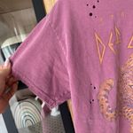 Goodie Two Sleeves Def Leppard pyromania tee band cropped top tshirt leopard  Photo 5