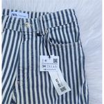 ZARA NWT Striped Crop Jeans Photo 5