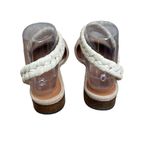 Anthropologie Howsty Suede/Leather with Raffia Braided strap shoes. Sz. … Tan Photo 3