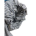 Alex Marie  Top Womens Small Striped Puff Sleeve Square Neck Blouse Photo 4