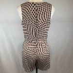 Peppermint  tan and black houndstooth faux wrap skirt romper size medium Photo 3