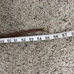 Vintage Faux Tortoise Shell Amber Lucite Brown Suede Leather Fringe Belt Hippie Photo 5