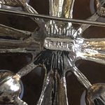 Trifari Vintage enamel and pearl Maltese cross brooch pin Photo 2