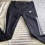 Adidas Women's Black Leggings with White Stripes Photo 0