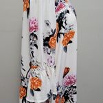 ODDY white crepe floral tunic size large Photo 4