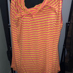 Fenn Wright Manson  Pink and Orange Striped Tank Top Photo 0