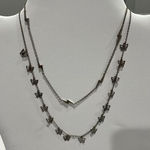 silver tone lightning bolt‎ necklace Photo 0