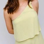 Le lis Green One Shoulder Romper  Photo 0