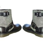 Dr. Martens  Gayle Biker Boots with Houndstooth Black and White Tweed- EU 36 US 5 Photo 3