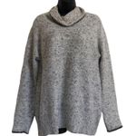 Cable & Gauge  cowl neck heathered Gray sweater Women’s Size S Small Photo 0