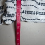 Lulus See Ya There White Black Striped Off the Shoulder Ruffle Romper Large Photo 7