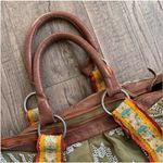 Anthropologie  Lucky Penny Hand Beaded Large Tote Bag Photo 3