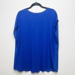 INC Womens Top 3X Mix Media Business Casual Workwear Office Career Party Event Blue Photo 4