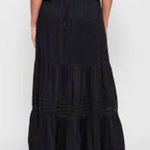 NWT MARIA CHER Coral Maxi Skirt BLACK Size Medium Photo 0