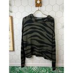 Anthropologie  Kasia Knit Hooded Zebra Print Sweater - Size - Medium Photo 5